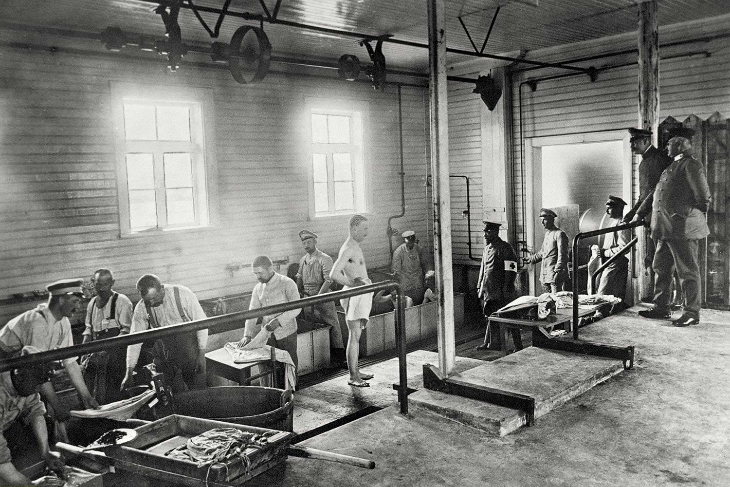 tysk avlusningshall forsta varldskriget